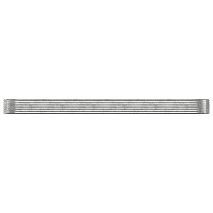 Garden Raised Bed Galvanised Steel Silver