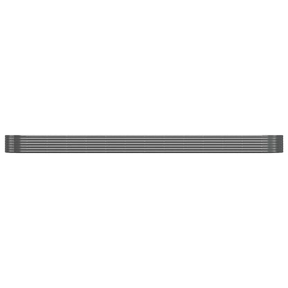 Garden Raised Bed Galvanised Steel Depth 100 cm Anthracite 544 cm