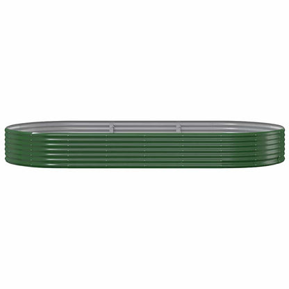 vidaXL Garden Raised Bed Galvanised Steel 296x140x36 cm Green 3
