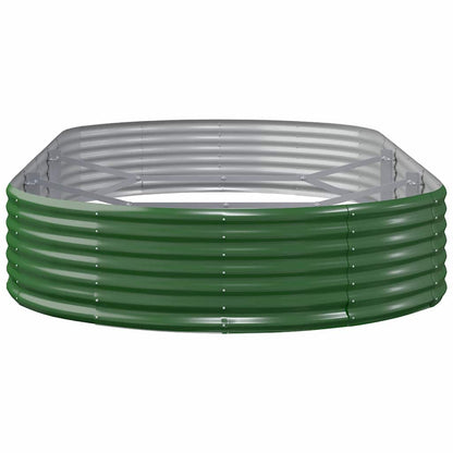 vidaXL Garden Raised Bed Galvanised Steel 296x140x36 cm Green 4