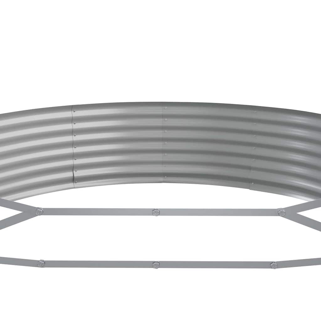 vidaXL Garden Raised Bed Galvanised Steel 296x140x36 cm Green 5