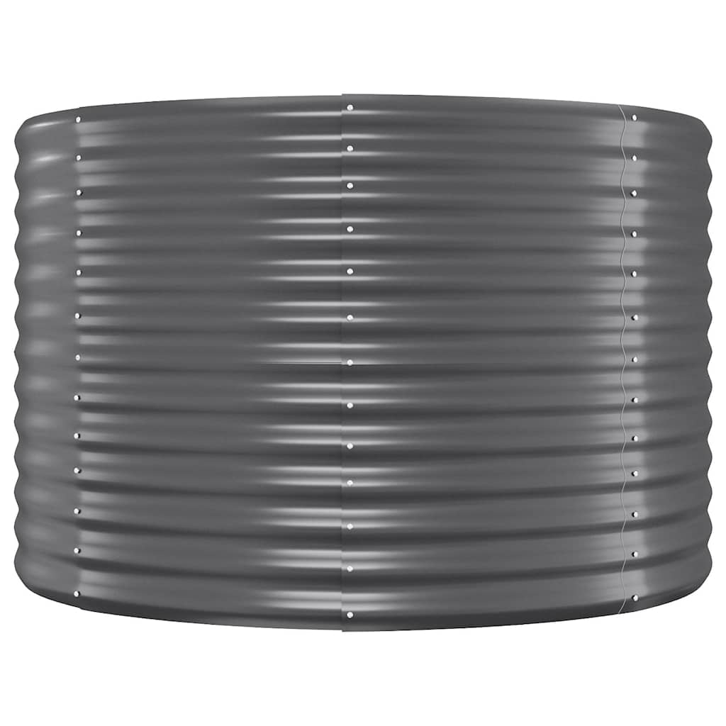 vidaXL Garden Raised Bed | Anthracite | Powder-coated steel | 100 cm diameter 3