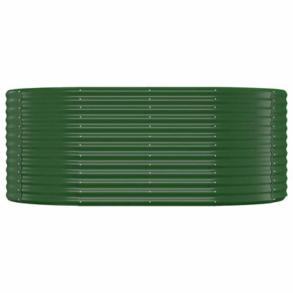 vidaXL Garden Raised Bed Galvanised Steel 175x100x68 cm Green 3