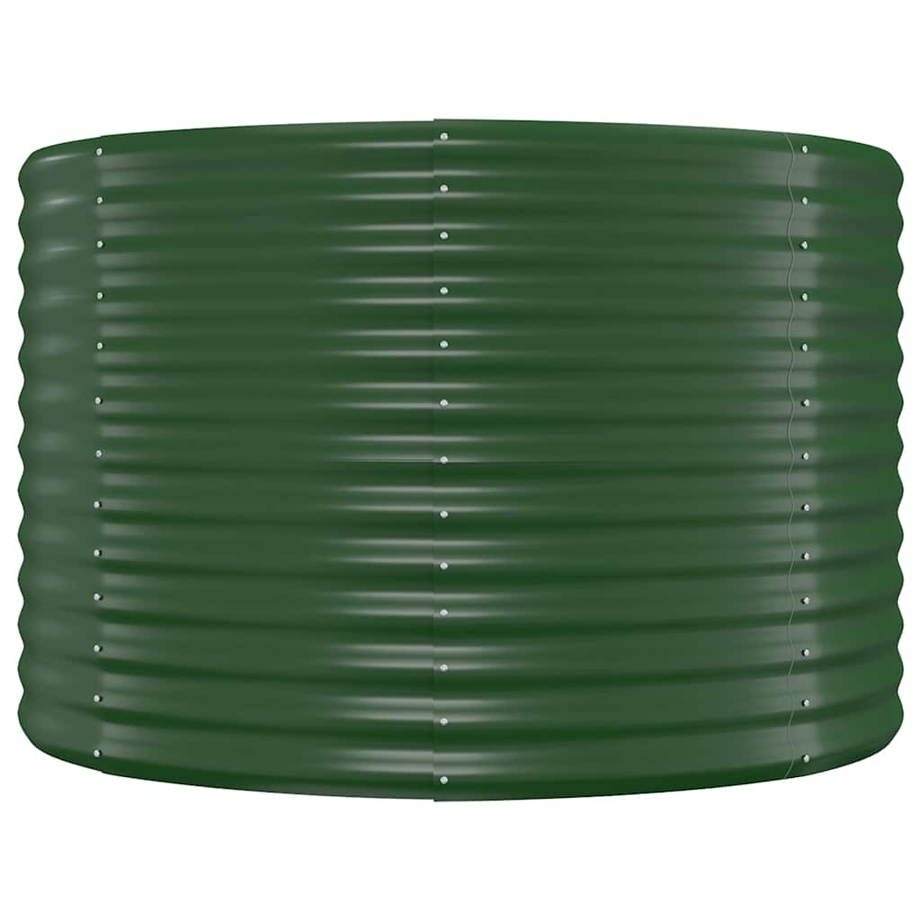 vidaXL Garden Raised Bed Galvanised Steel 175x100x68 cm Green 4