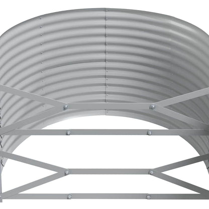 vidaXL Garden Raised Bed Galvanised Steel 175x100x68 cm Green 5