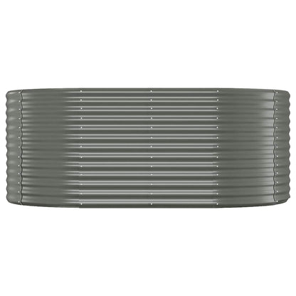 Garden Raised Bed Galvanised Steel Grey