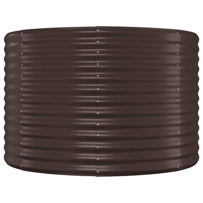 vidaXL Garden Raised Bed Powder-coated Steel 175x100x68 cm Brown 4