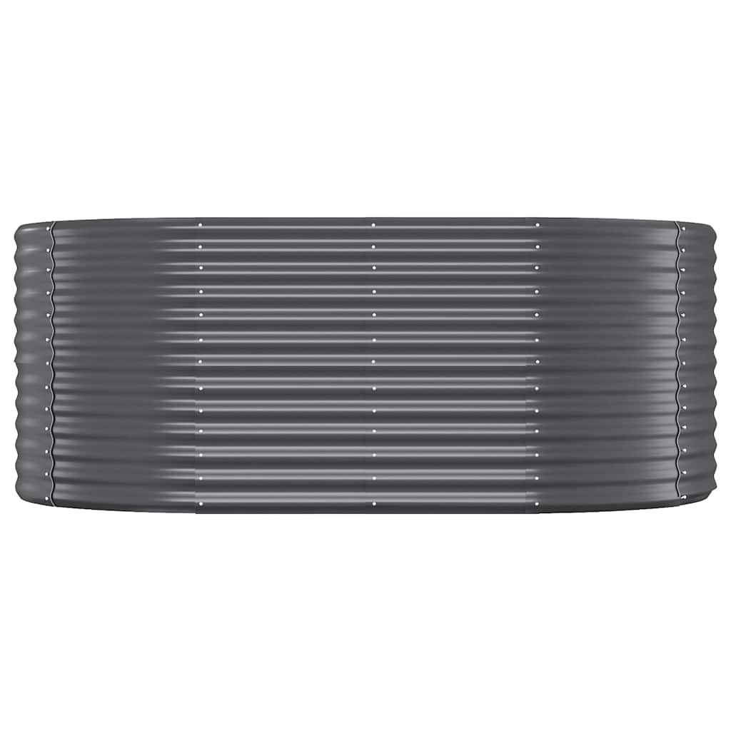 vidaXL Garden Raised Bed Galvanised Steel 175x100x68 cm Anthracite 3