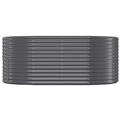 vidaXL Garden Raised Bed Galvanised Steel 175x100x68 cm Anthracite 3