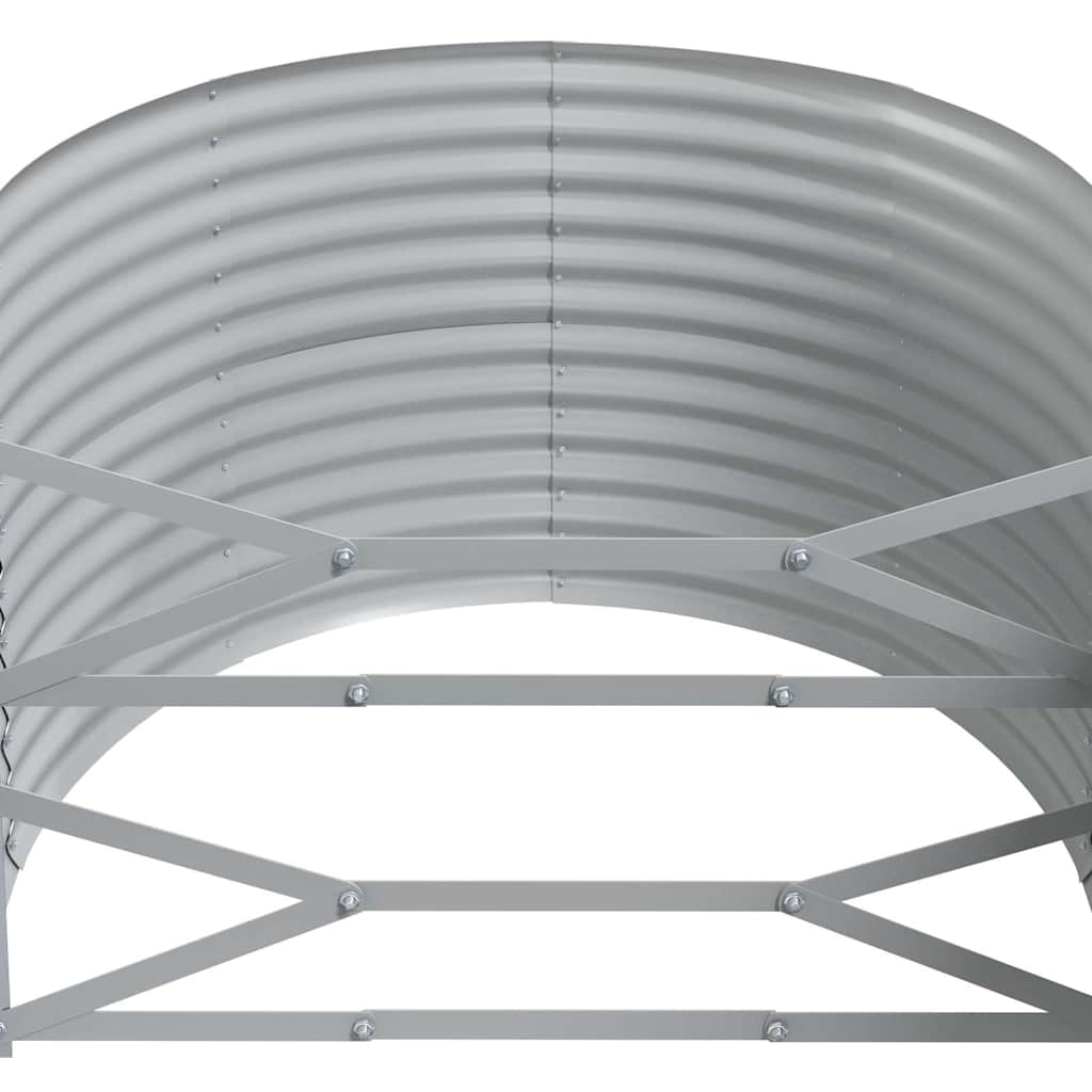 vidaXL Garden Raised Bed Galvanised Steel 175x100x68 cm Anthracite 5