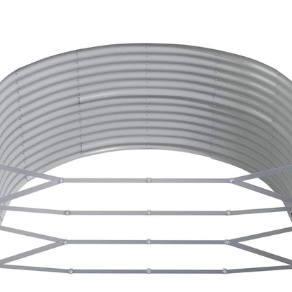 vidaXL Garden Raised Bed Anthracite 212x140x68 cm Galvanised Steel 5