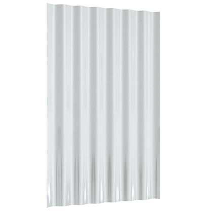 vidaXL Roof Panels 36 pcs Galvanised Steel Anthracite 60x36 cm 5
