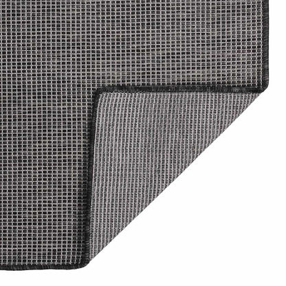 vidaXL Outdoor Flatweave Rug 160x230 cm Grey 2