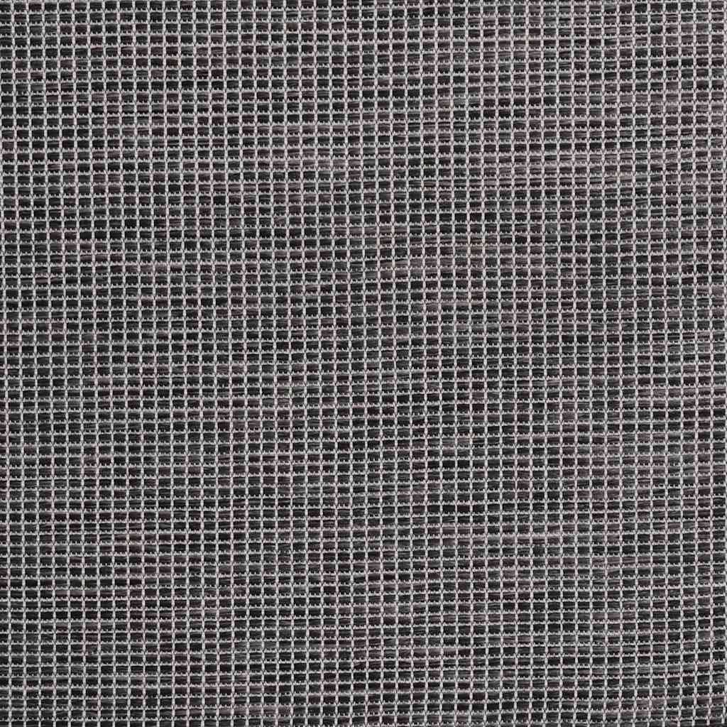 vidaXL Outdoor Flatweave Rug 160x230 cm Grey 5