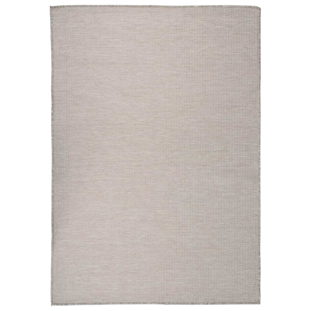 vidaXL Outdoor Flatweave Rug 160x230 cm Light Grey 1