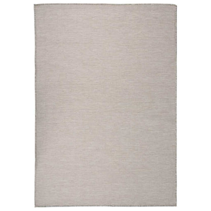 vidaXL Outdoor Flatweave Rug 160x230 cm Light Grey 1