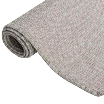 vidaXL Outdoor Flatweave Rug 160x230 cm Light Grey 3