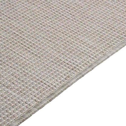 vidaXL Outdoor Flatweave Rug 160x230 cm Light Grey 4