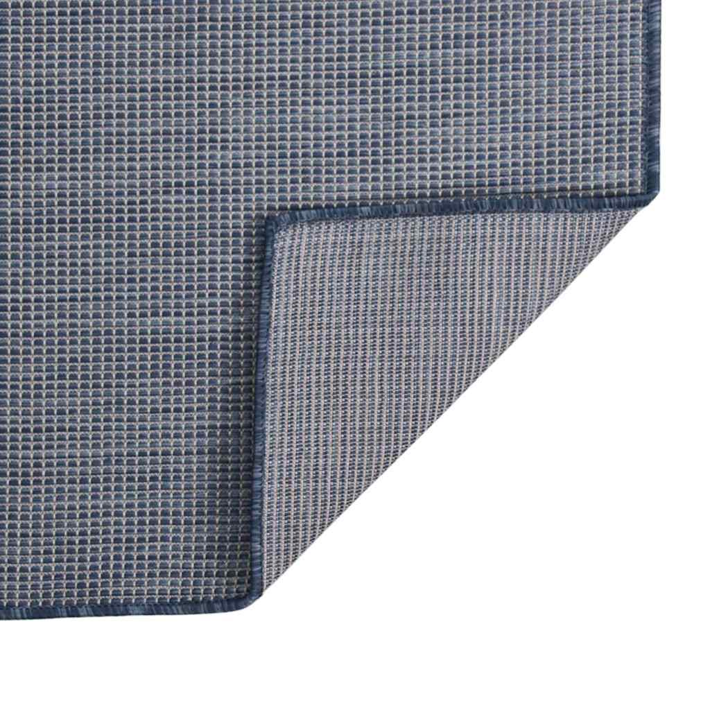vidaXL Outdoor Flatweave Rug 160x230 cm Blue 2