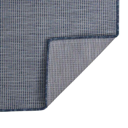 vidaXL Outdoor Flatweave Rug 160x230 cm Blue 2