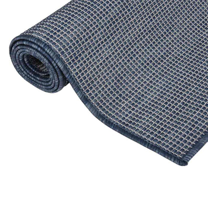 vidaXL Outdoor Flatweave Rug 160x230 cm Blue 3