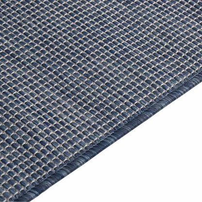 vidaXL Outdoor Flatweave Rug 160x230 cm Blue 4