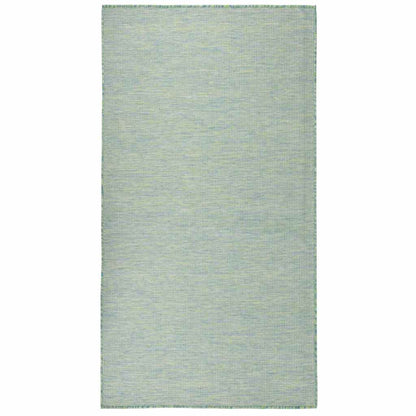 vidaXL Outdoor Flatweave Rug 140x200 cm Turquoise 1