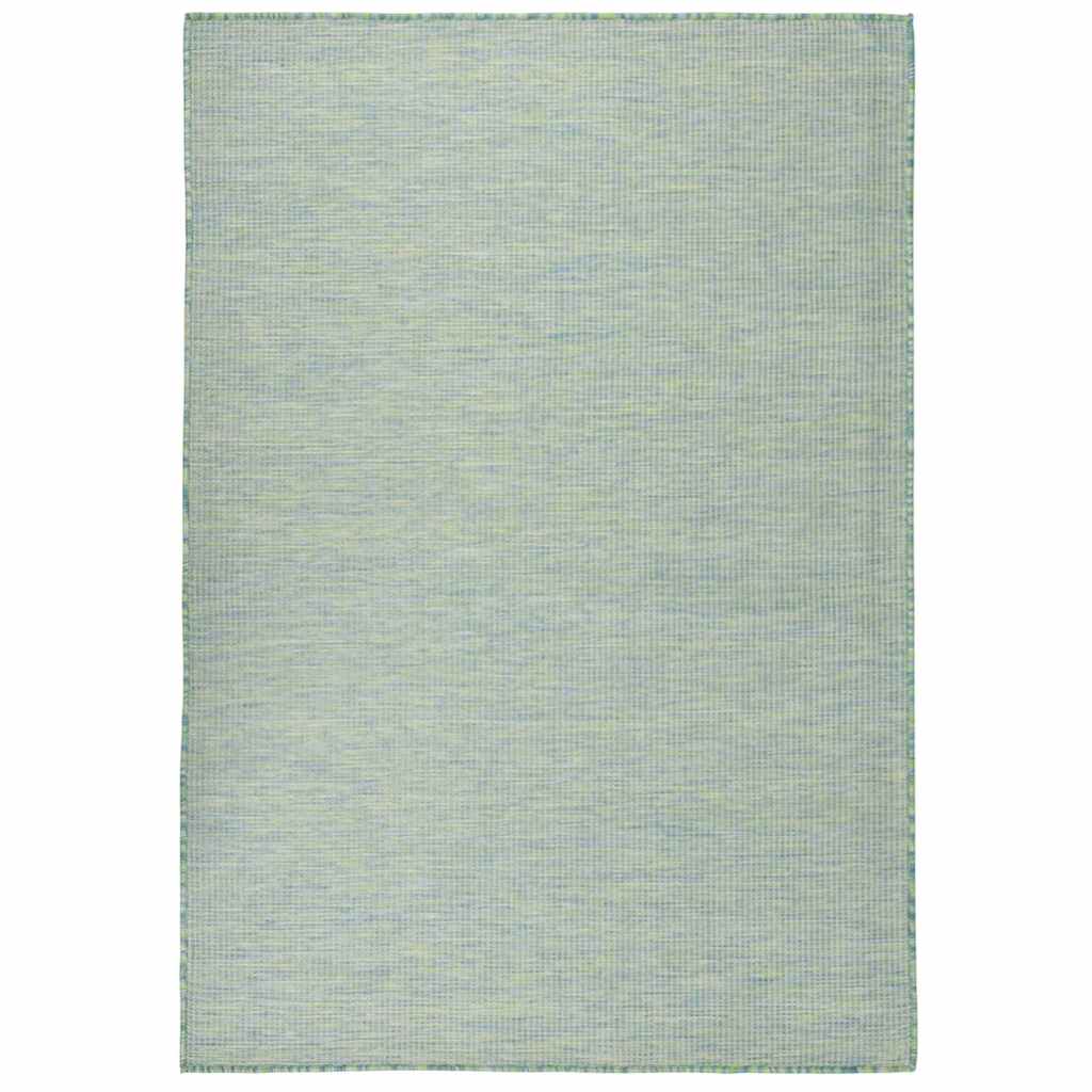 vidaXL Outdoor Flatweave Rug 160x230 cm Turquoise 1