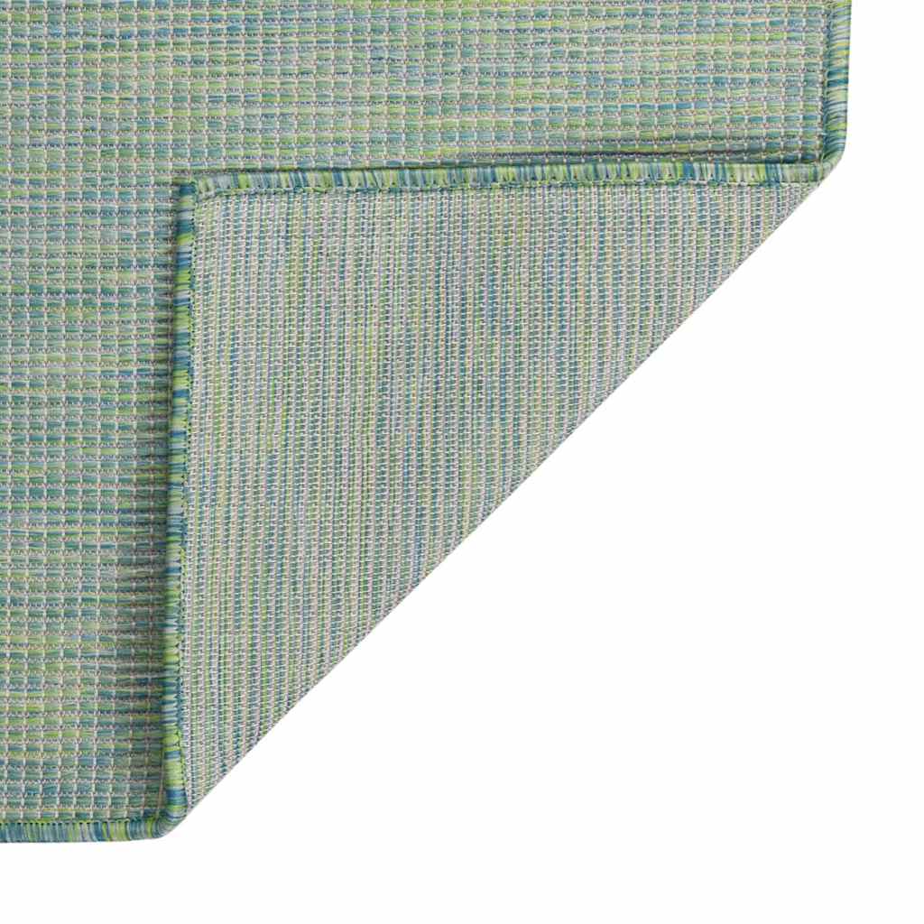 vidaXL Outdoor Flatweave Rug 160x230 cm Turquoise 2