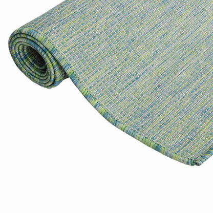 vidaXL Outdoor Flatweave Rug 160x230 cm Turquoise 3