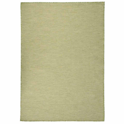 vidaXL Outdoor Flatweave Rug 140x200 cm Green 1