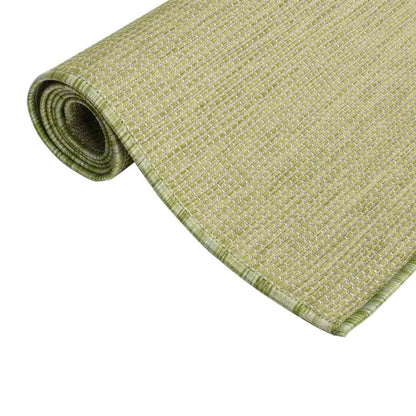 vidaXL Outdoor Flatweave Rug 160x230 cm Green 3