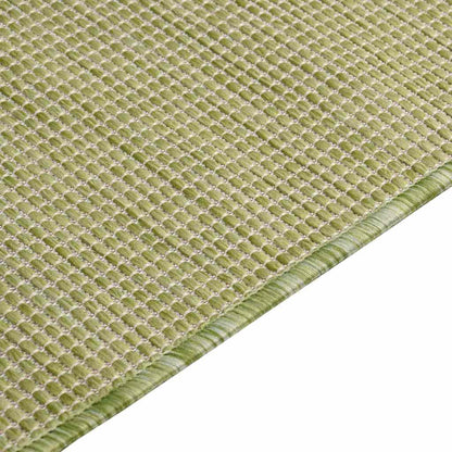 vidaXL Outdoor Flatweave Rug 160x230 cm Green 4