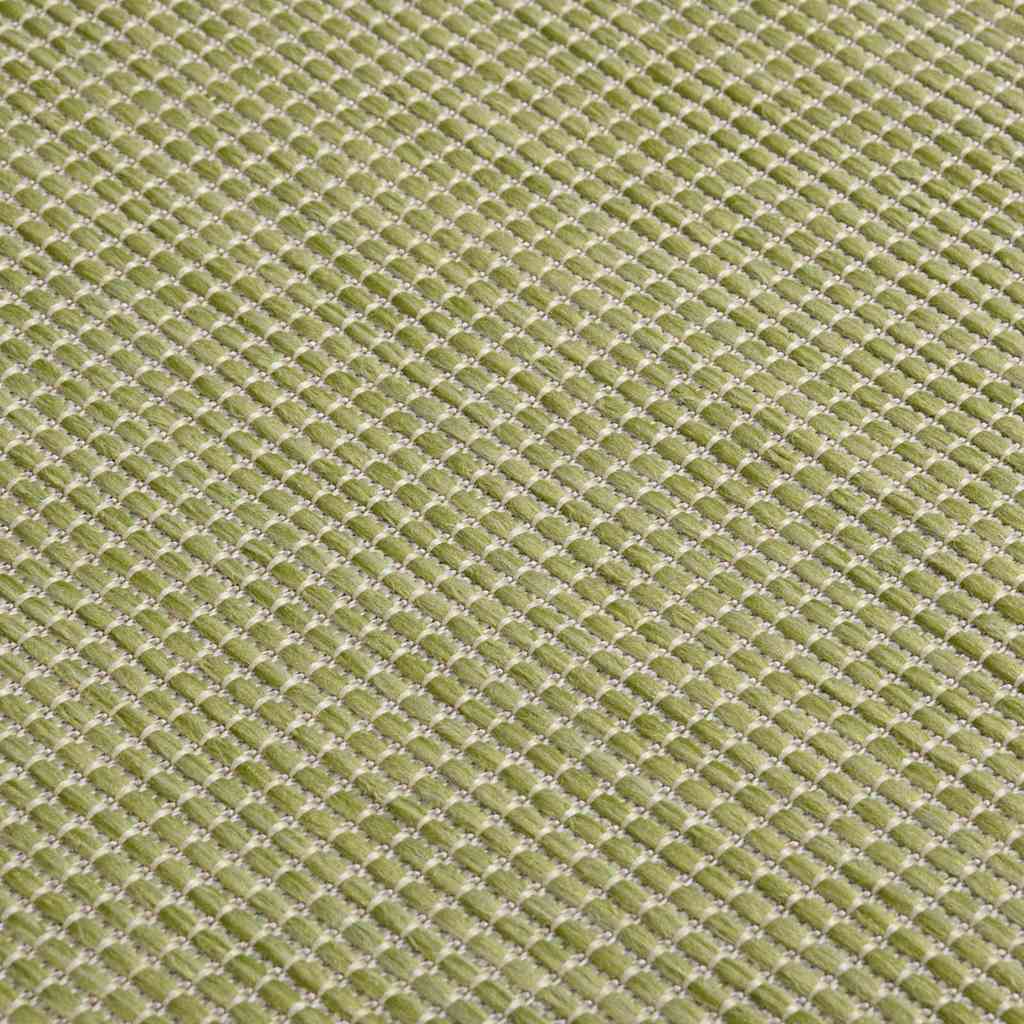 vidaXL Outdoor Flatweave Rug 160x230 cm Green 5
