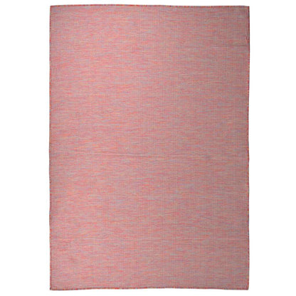 vidaXL Outdoor Flatweave Rug 160x230 cm Red 1