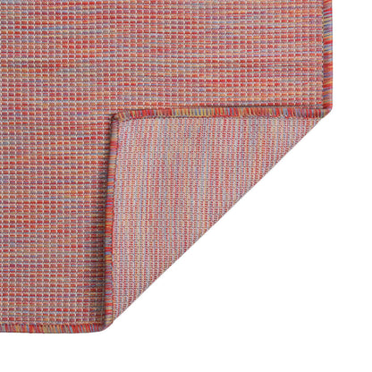 vidaXL Outdoor Flatweave Rug 160x230 cm Red 2