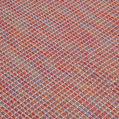 vidaXL Outdoor Flatweave Rug 160x230 cm Red 5