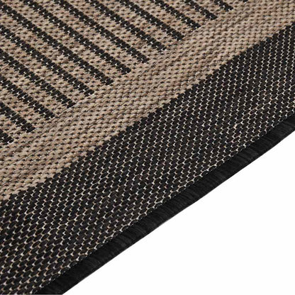 vidaXL Outdoor Flatweave Rug 160x230 cm Dark Brown 4