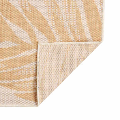 vidaXL Outdoor Flatweave Rug 160x230 cm Leaf Pattern 2