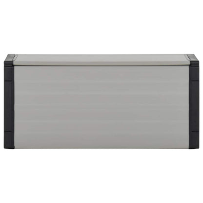 vidaXL Garden Waste Basket Grey 85x34x40 cm 2