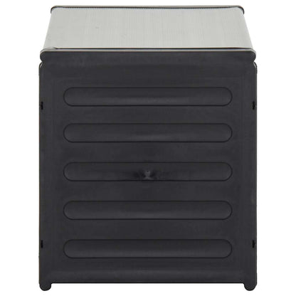 vidaXL Garden Waste Basket Grey 85x34x40 cm 3