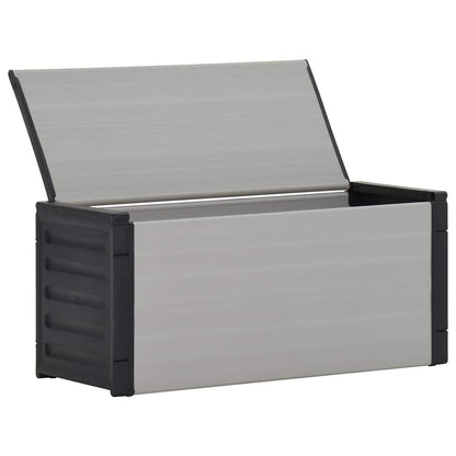 vidaXL Garden Waste Basket Grey 85x34x40 cm 4