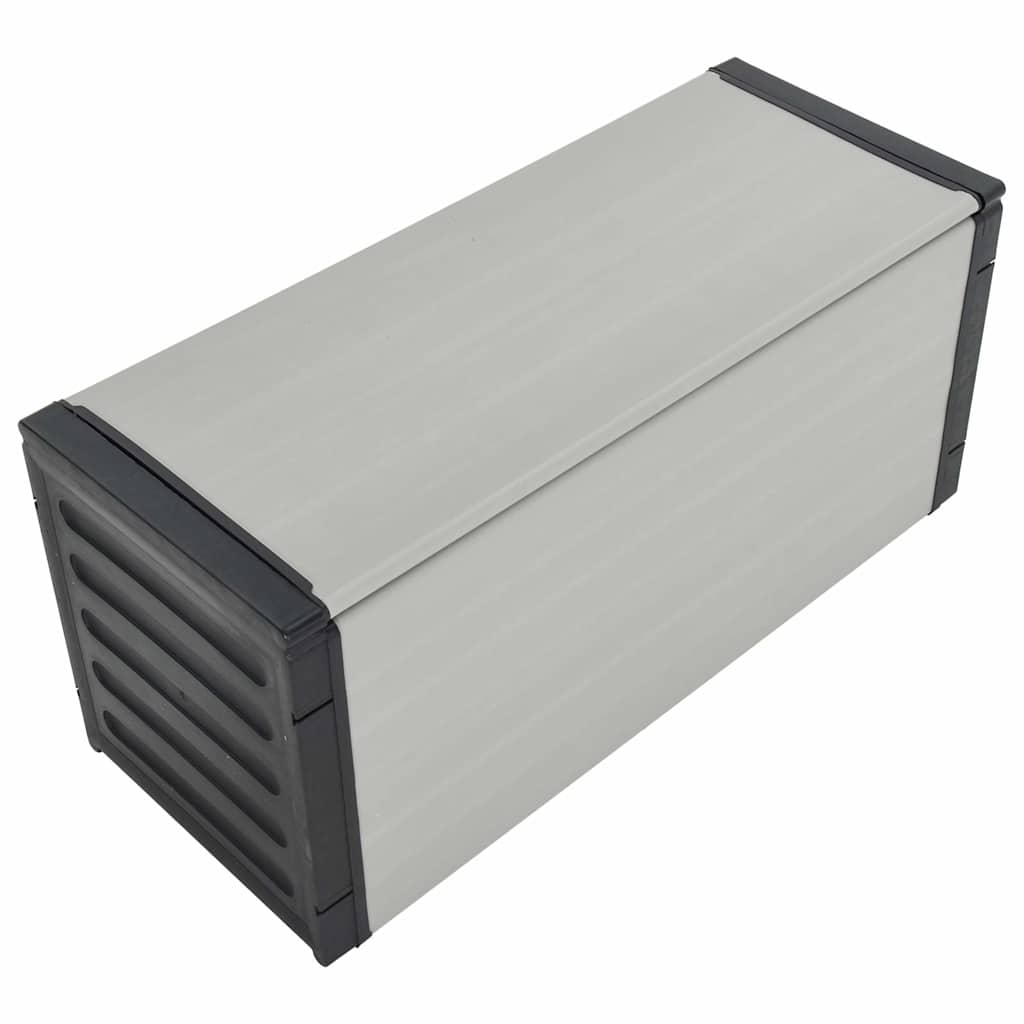 vidaXL Garden Waste Basket Grey 85x34x40 cm 5