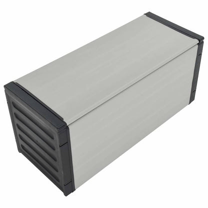 vidaXL Garden Waste Basket Grey 85x34x40 cm 5