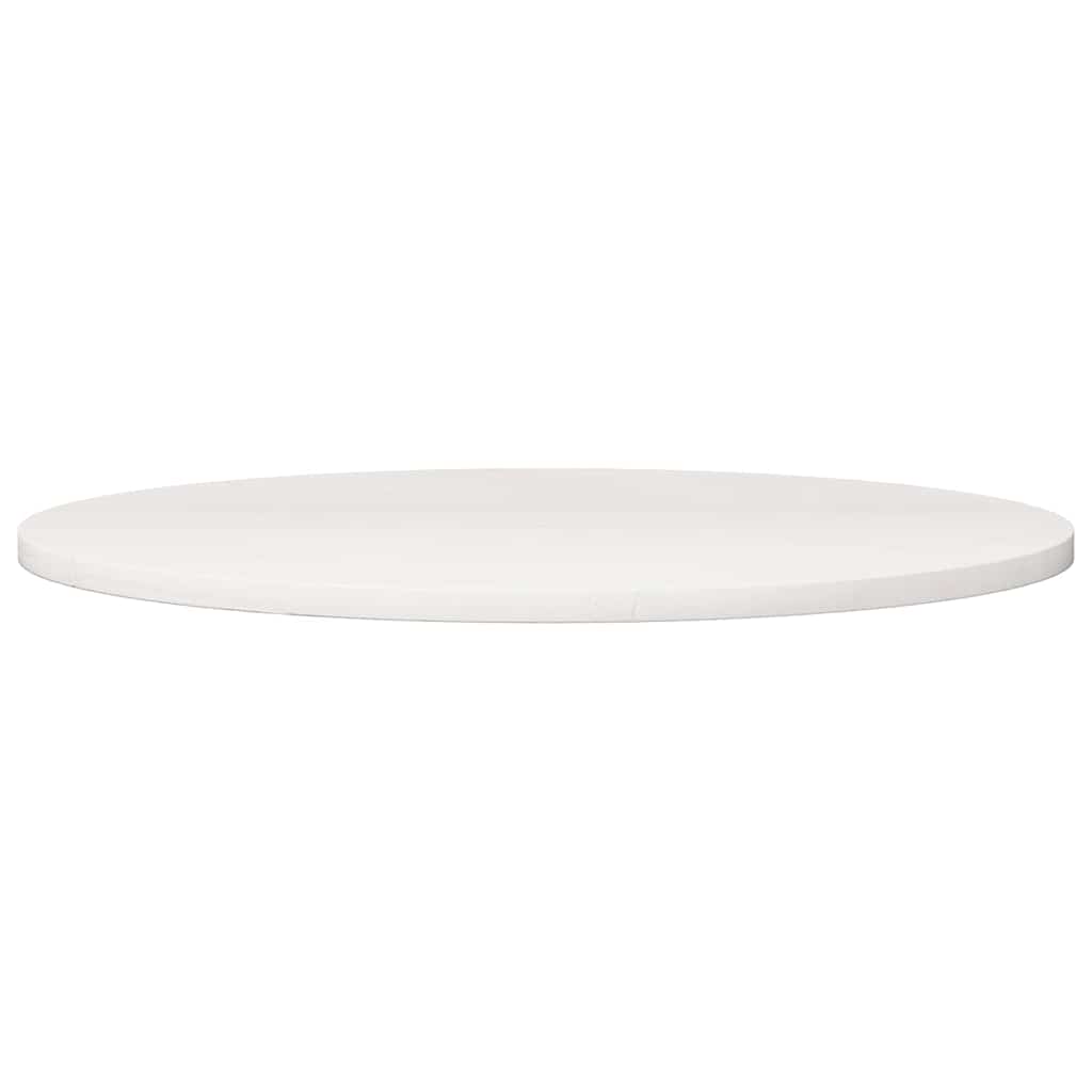 vidaXL Table Top | White | Solid Pine Wood | Ø80 cm | Table Top | Round 2