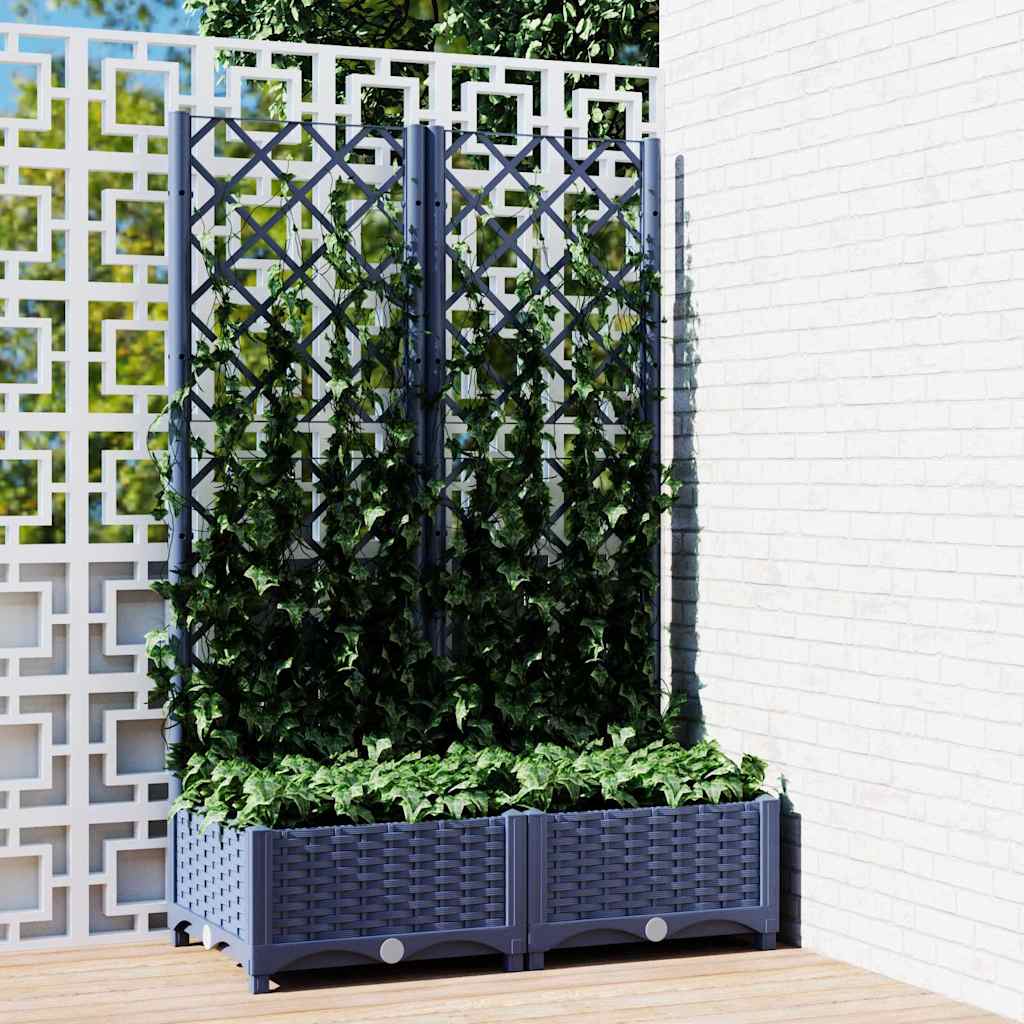 vidaXL Garden Blue Grey 80 x 40 x 121.5 cm 1