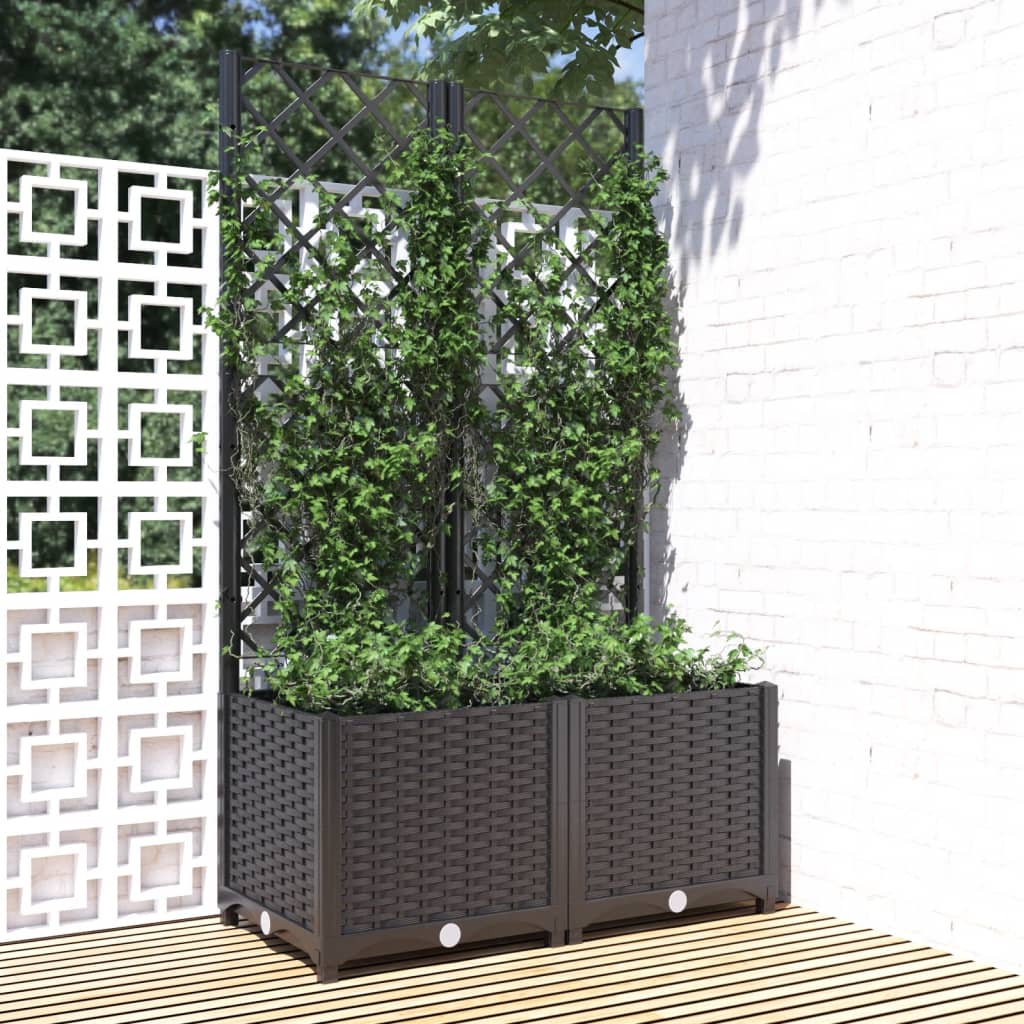 vidaXL Garden Black 80 x 40 x 136 cm 1