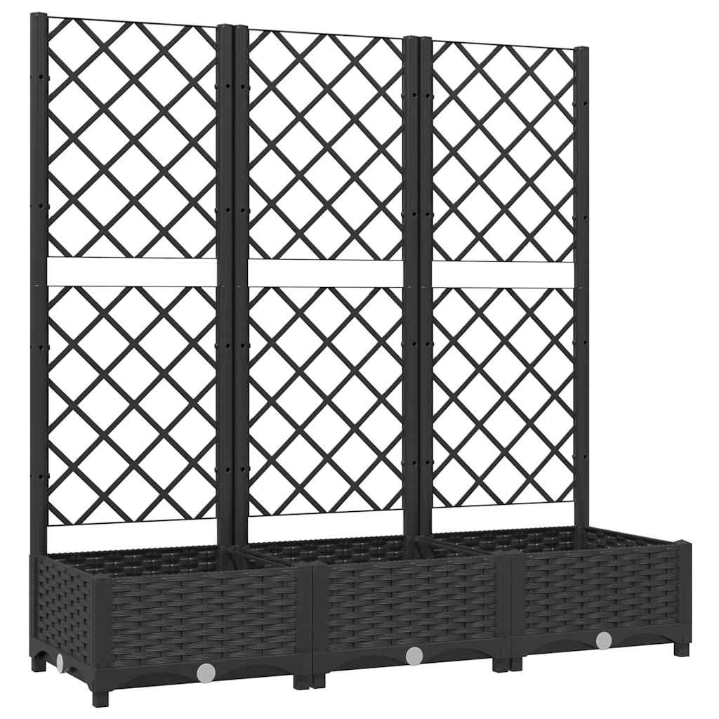 vidaXL Garden Black 120 x 40 x 121.5 cm 2