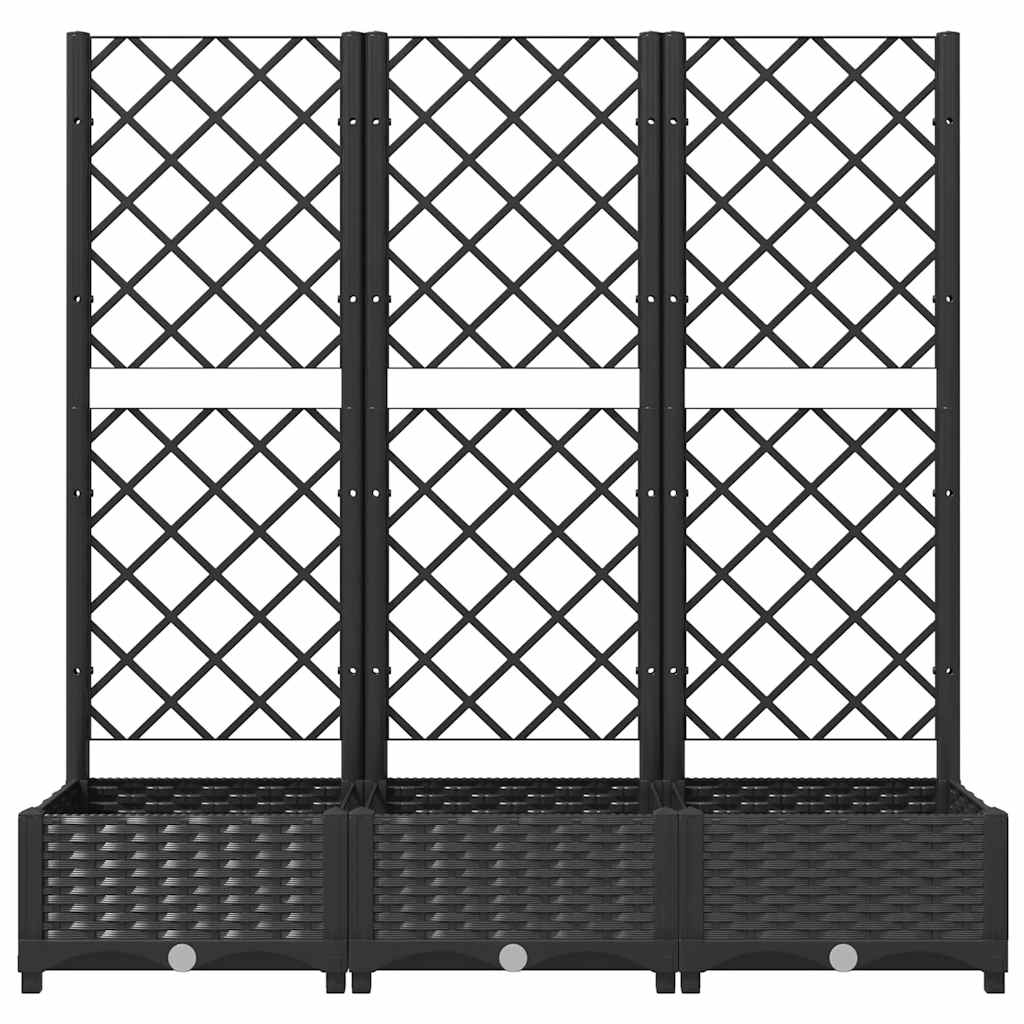 vidaXL Garden Black 120 x 40 x 121.5 cm 3