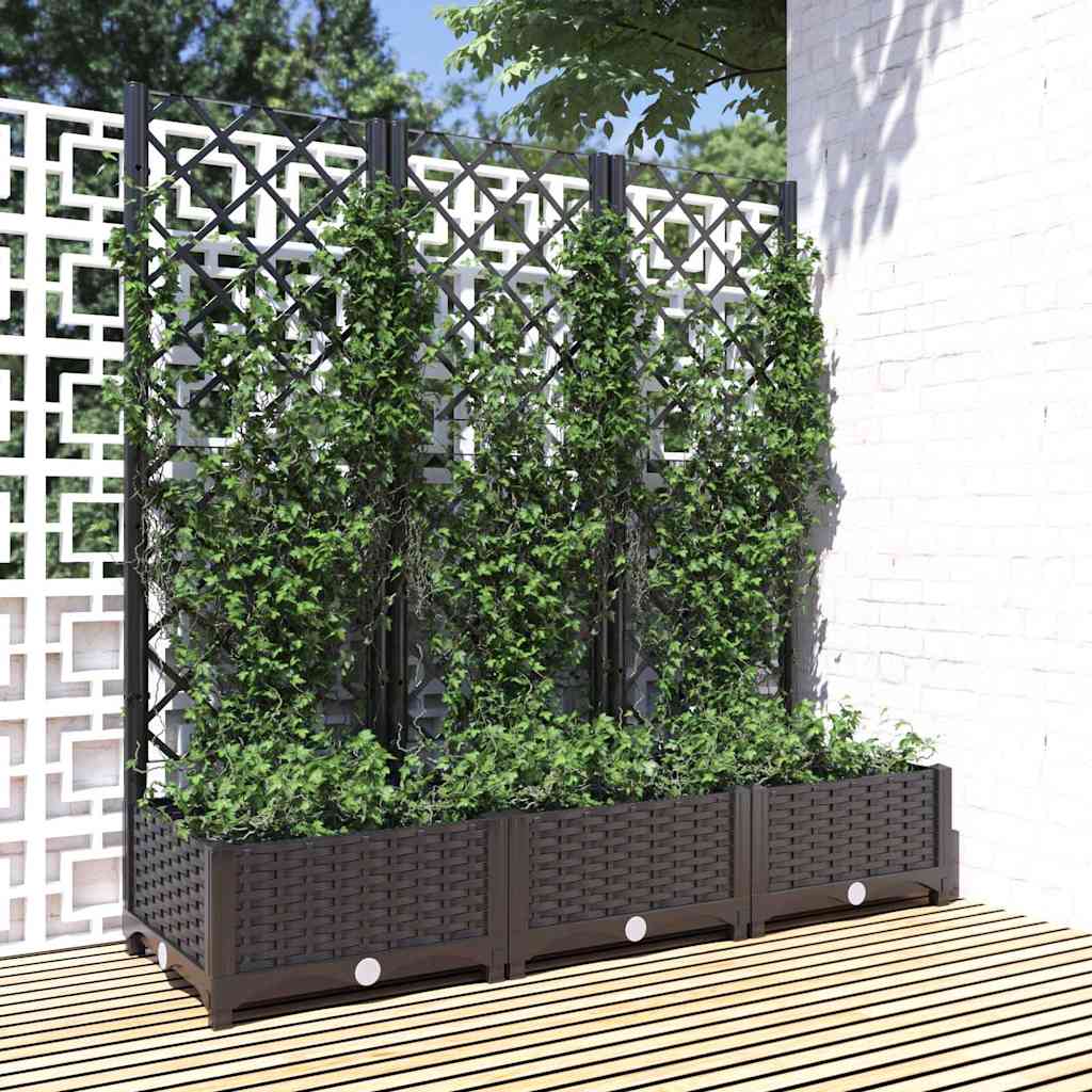 vidaXL Garden Black 120 x 40 x 121.5 cm 1